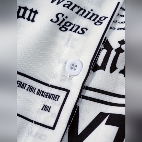 NIP Edgy , Designer, Spill The Tea , News Paper Print Dress - Picture 6 of 14